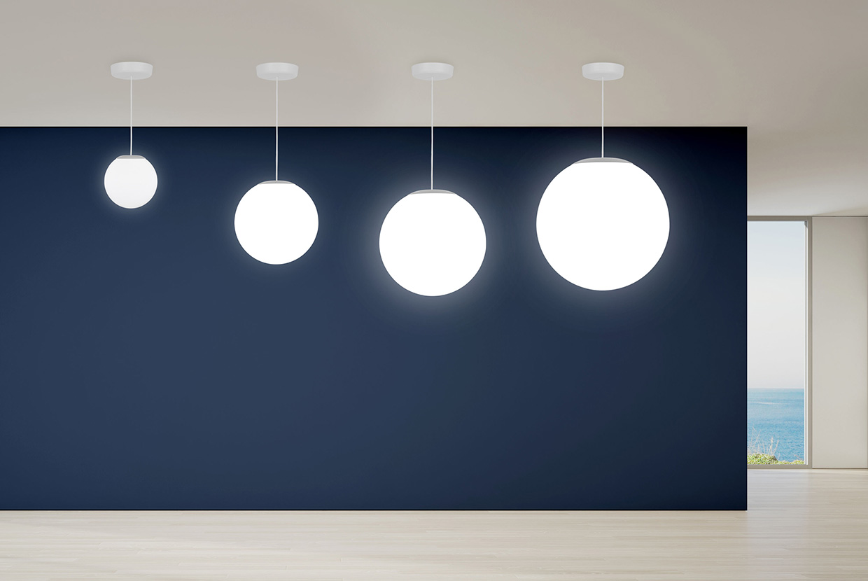 Zume is an eye catching luminaire and is perfect for design consistency in indoor-to-outdoor projects.