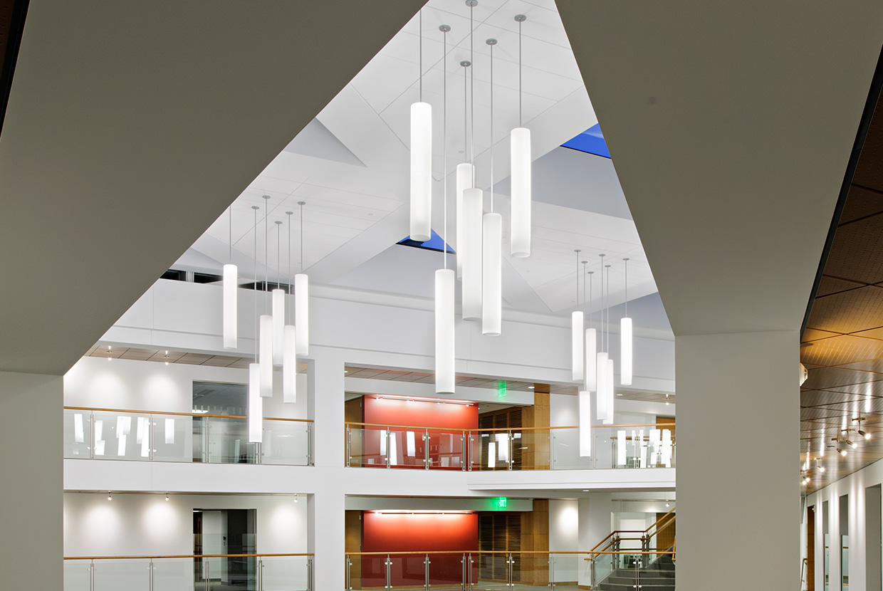 Pure, uniform simplicity from each individual pendant puts the focus on architectural details, making Sequence luminaires ubiquitous in lighting designs across every building type.