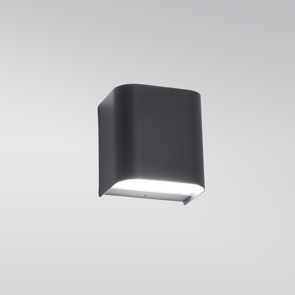 Square rounded corner small Anara sconce