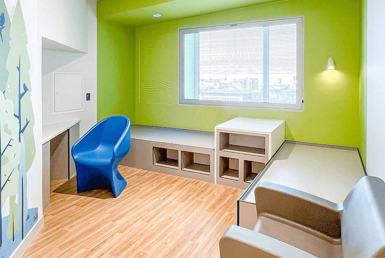 New Pediatric Outpatient Mental Health Facility Opens, Features Gig lighting in the patient rooms