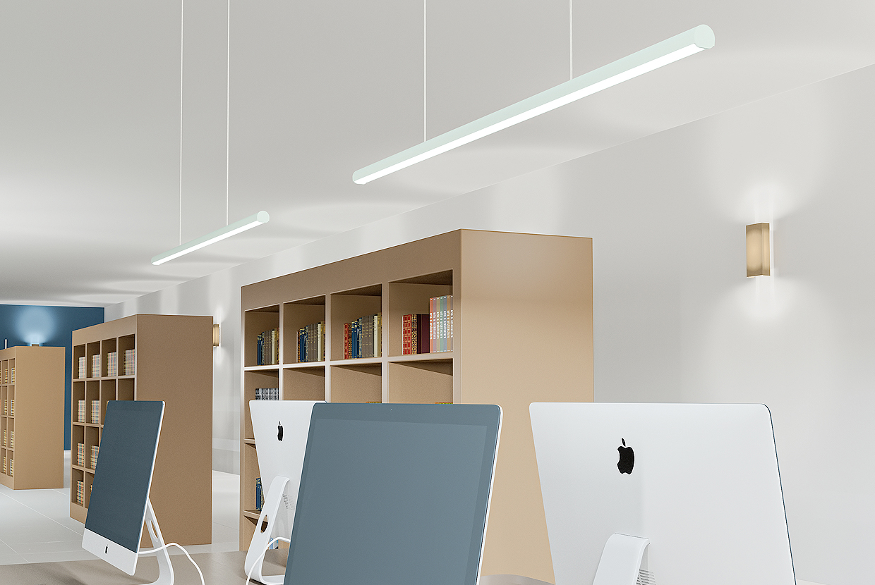 Linear Pendant light for Healthcare lighting