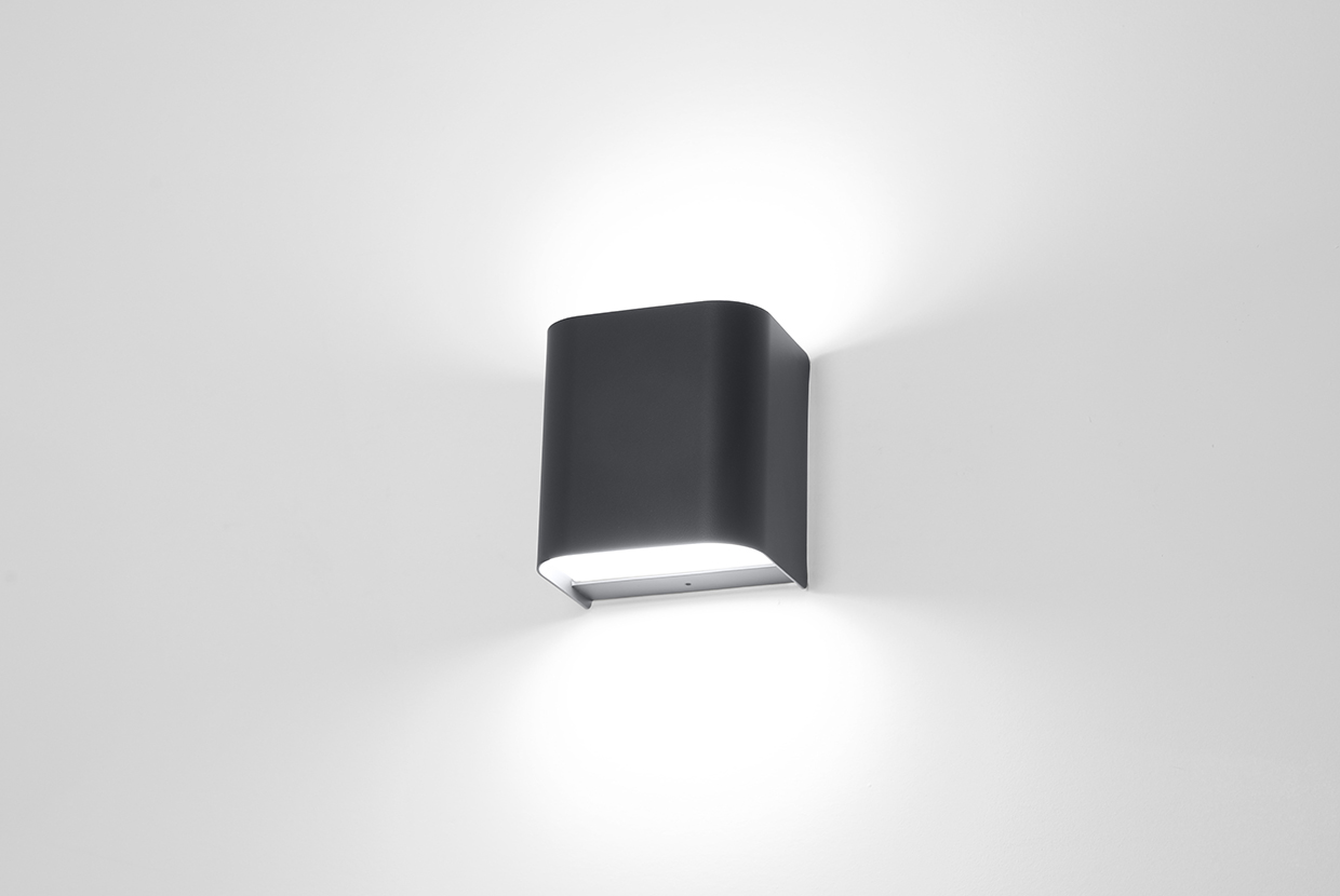 Square rounded corner small Anara sconce
