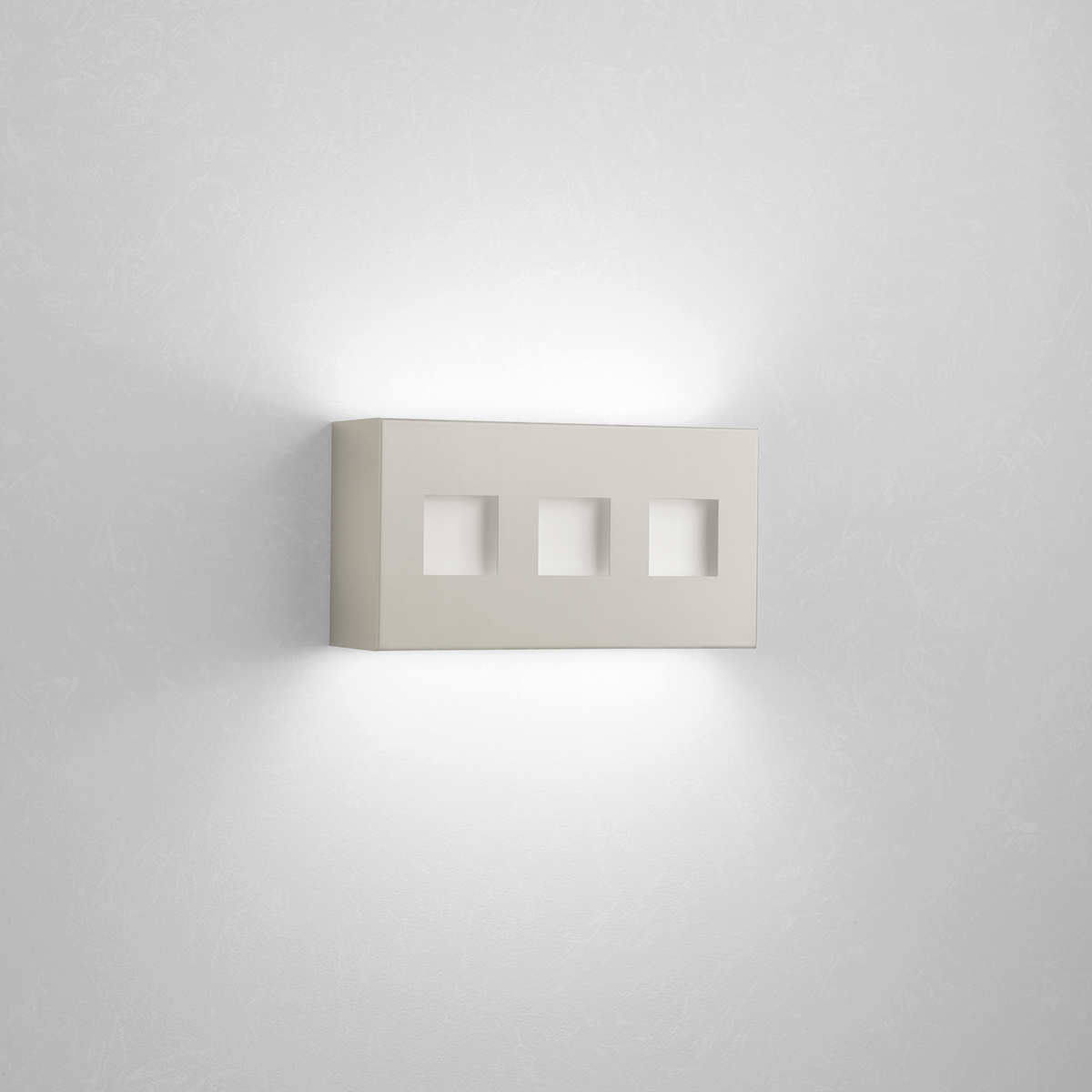 Linear Art Sconce with decorative windows