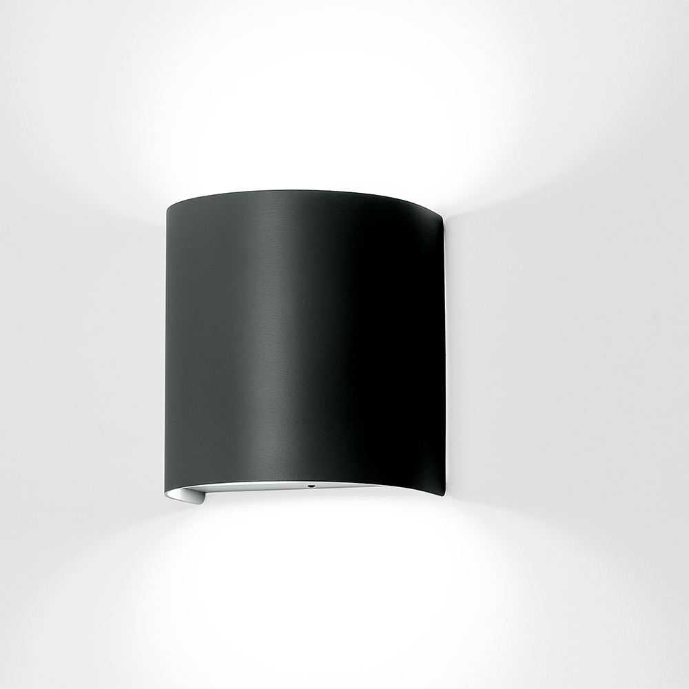 Naya is a smooth semi-cylinder shaped ADA healthcare sconce.