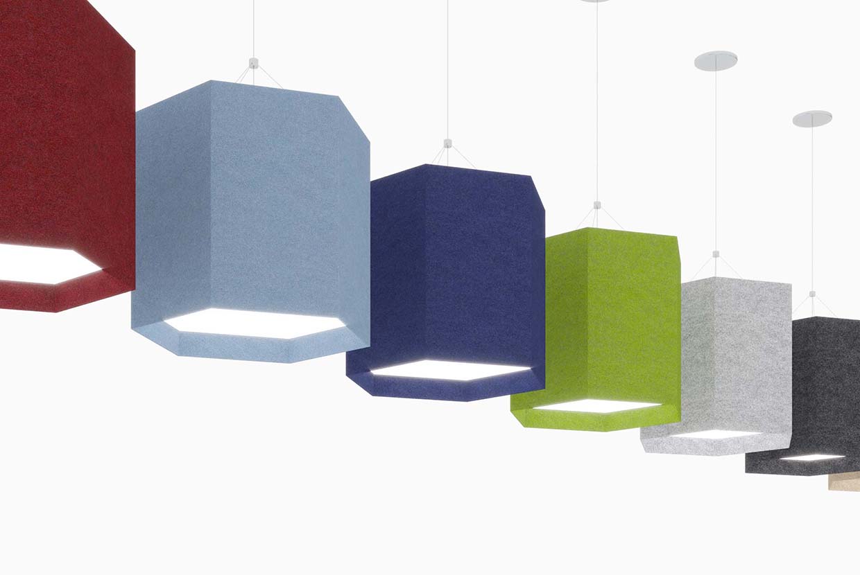 Visa Lighting Celest acoustic pendant lights