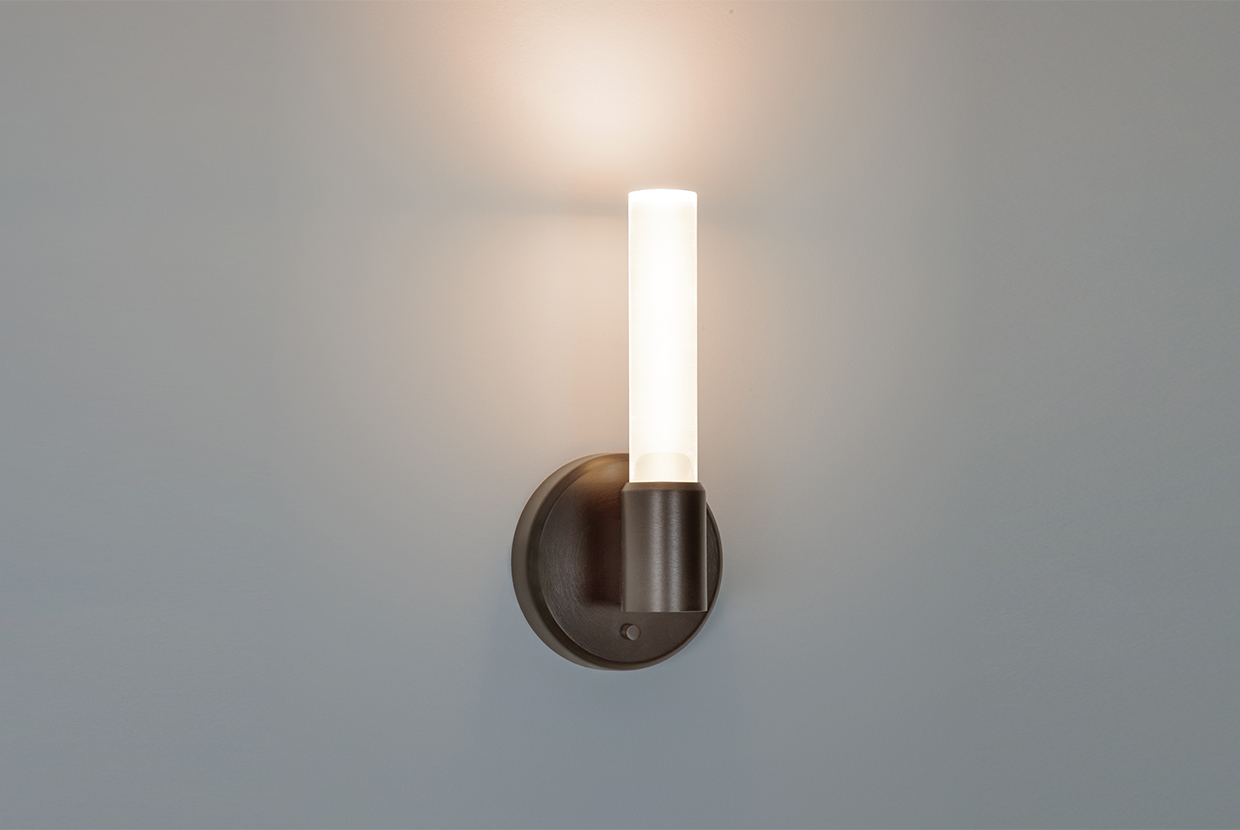 Theo single light rod sconce by Visa Lighting