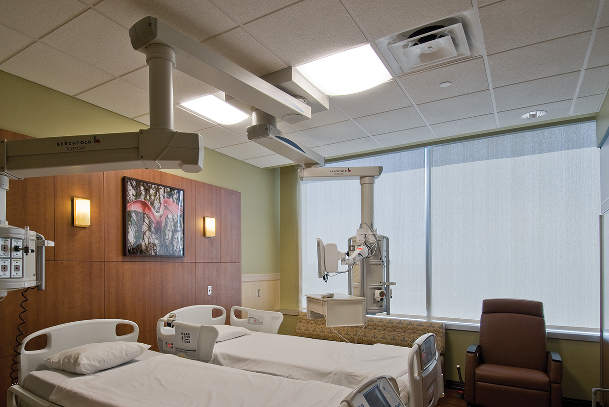 Unity Medical Lighting Inside Hospital Above Beds