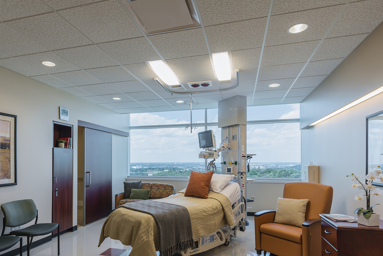 Unity Medical Lighting Inside Hospital Above Bed