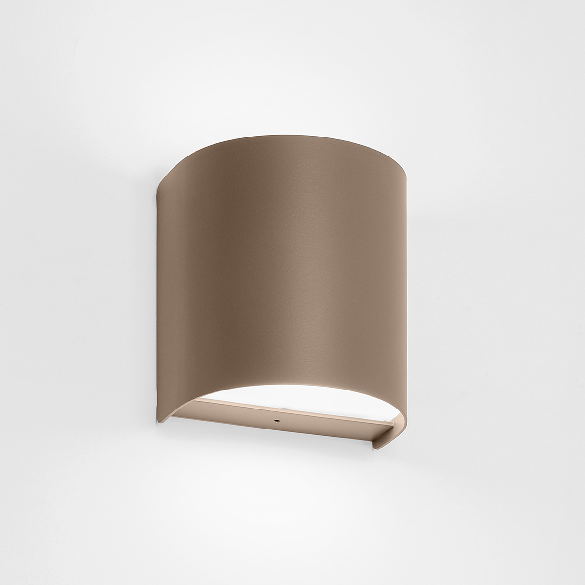 Naya is a smooth semi-cylinder shaped ADA healthcare sconce.