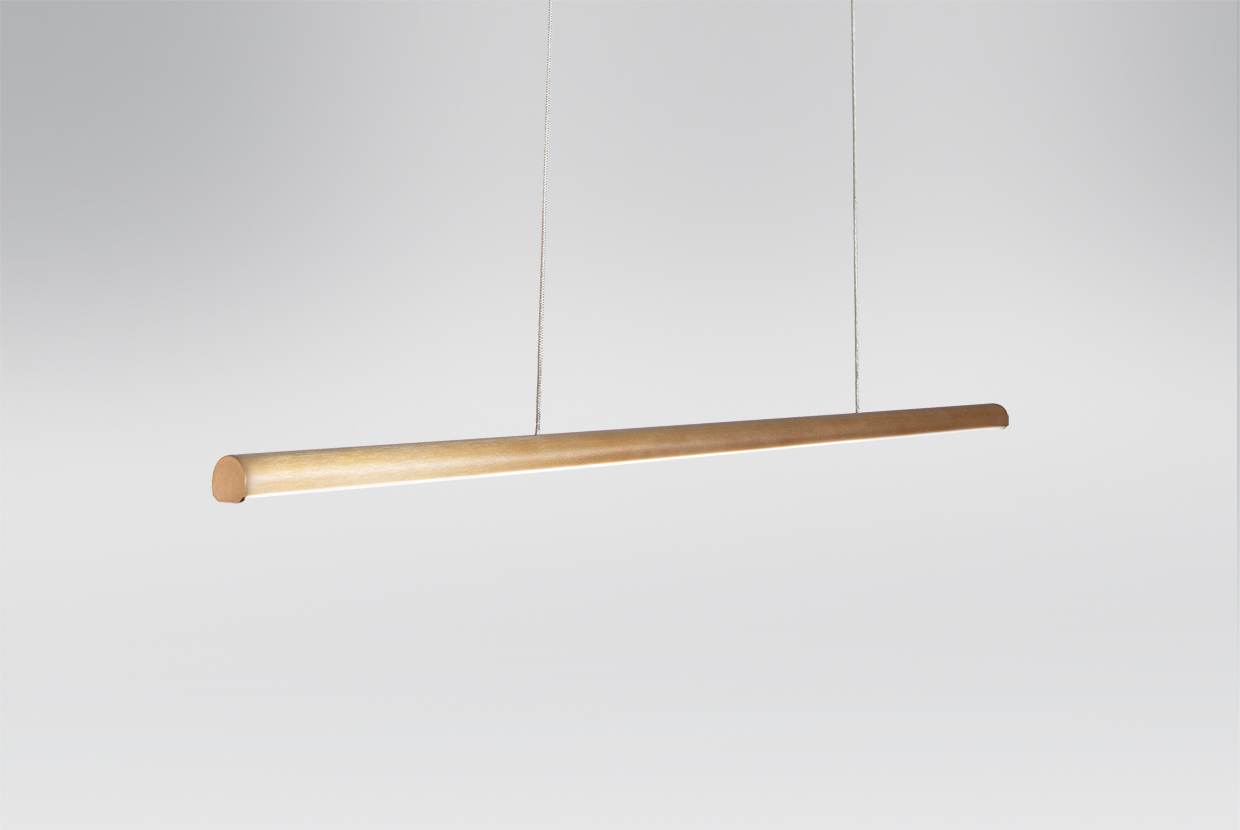 Ultra-slim linear pendant designed by Visa Lighting