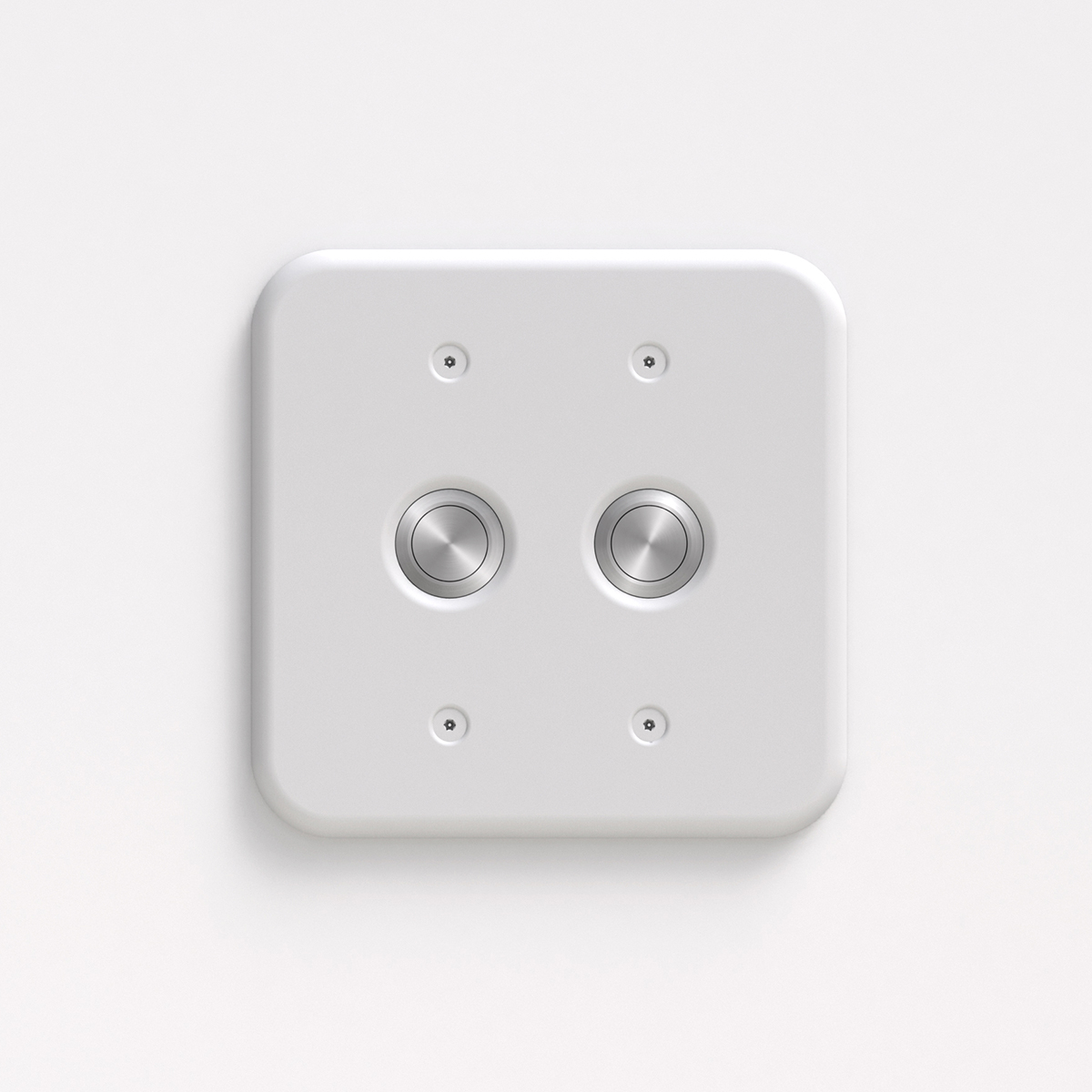 Dual gang behavioral health/high abuse momentary wall switch