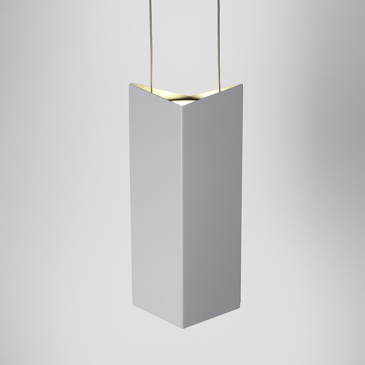 Ridge updown pendant top view with uplight | Visa Lighting