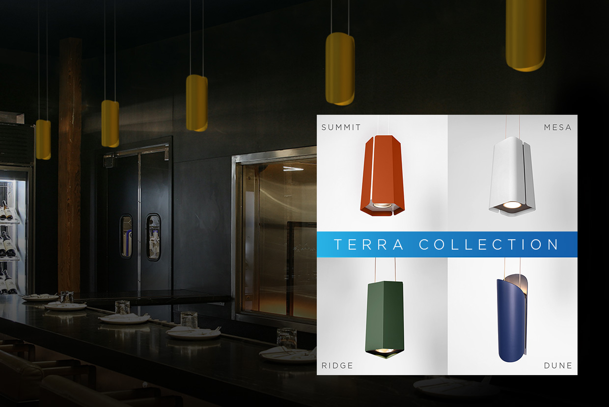 Terra Collection of Up/Down fixtures mobile slider