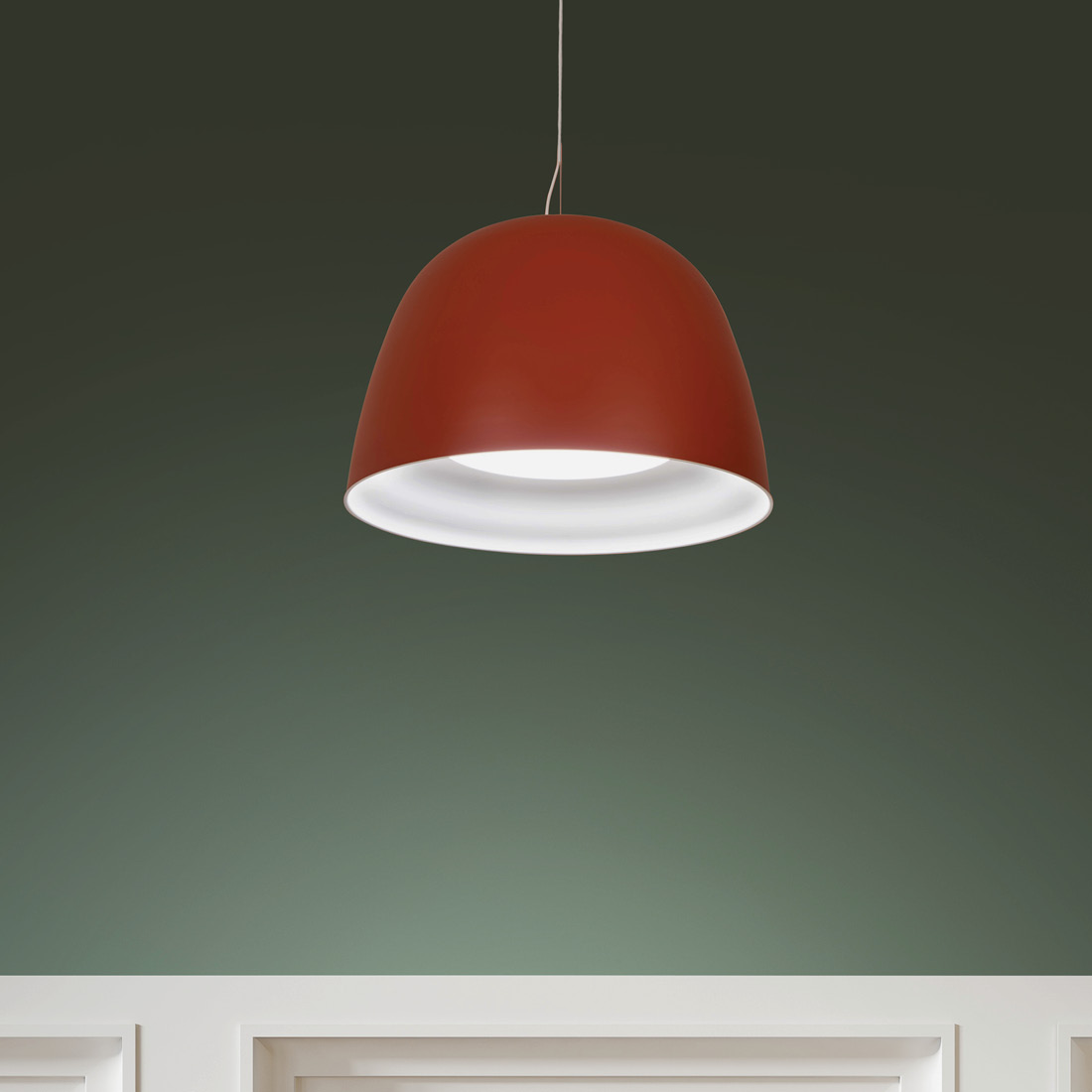 Modern bell pendant light by Visa Lighting