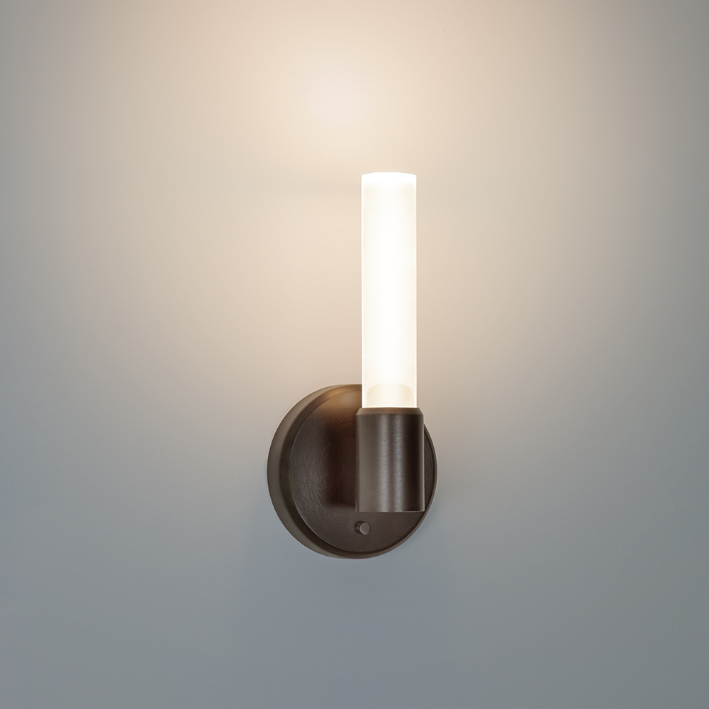 Theo up light acrylic rod sconce by Visa Lighting