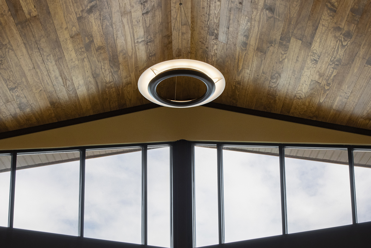 Cosmo ring pendants are perfect for commercial lighting applications.