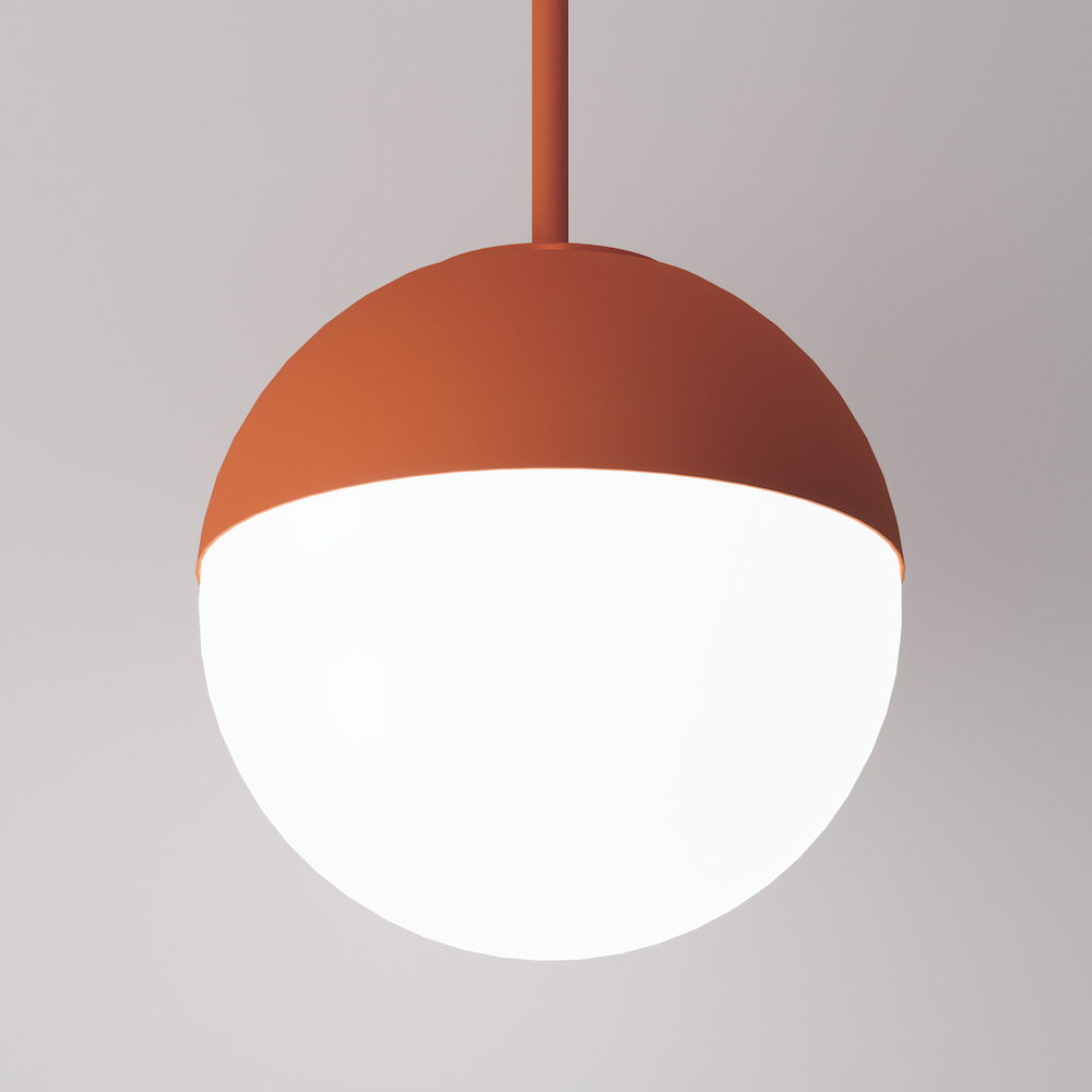 Zume Out is an acrylic outdoor globe pendant by Visa Lighting