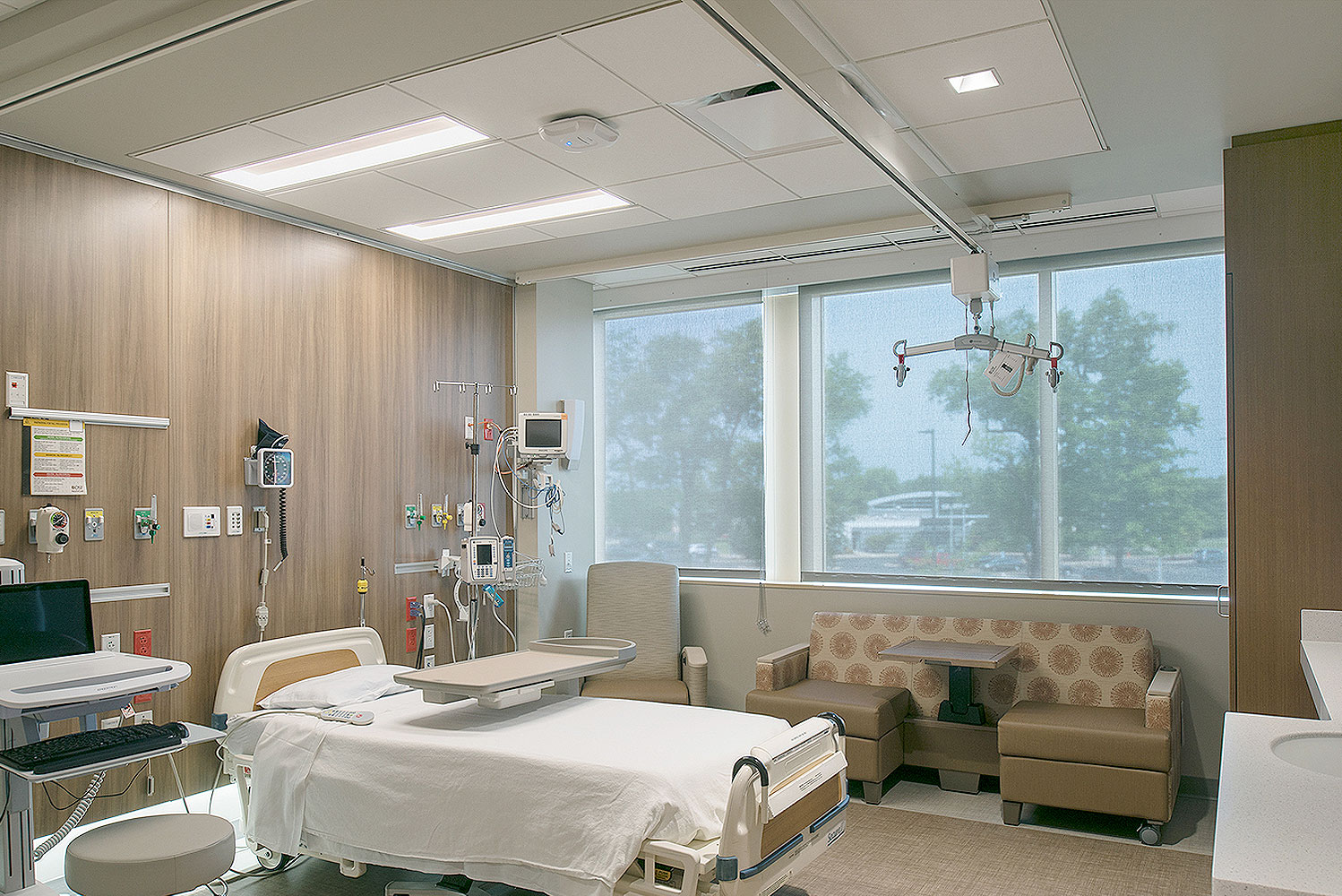 Serenity Overbed Light Above Patient Bed