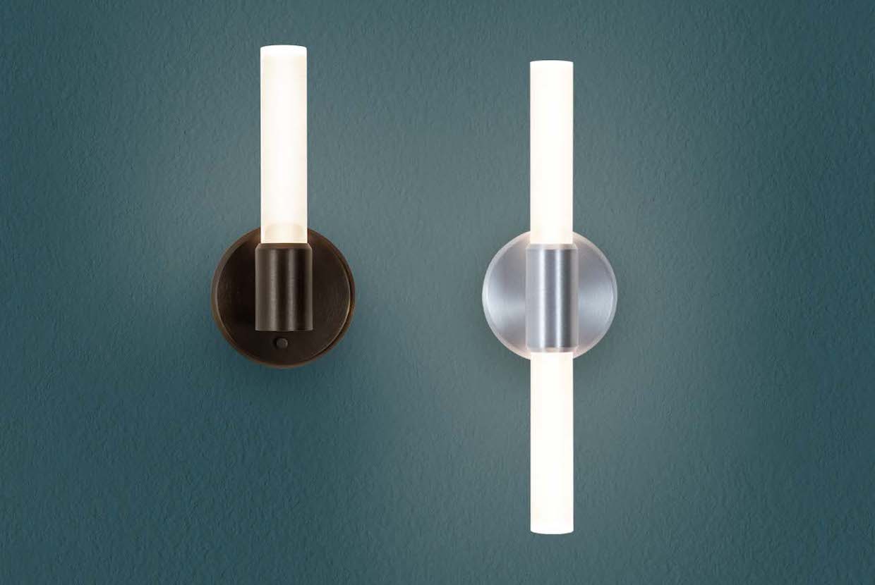 Theo single or dual rod sconces by Visa Lighting