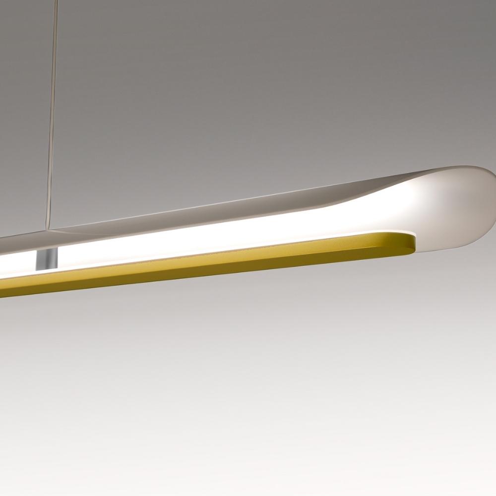 Detail of Volare linear pendant LED diffuser