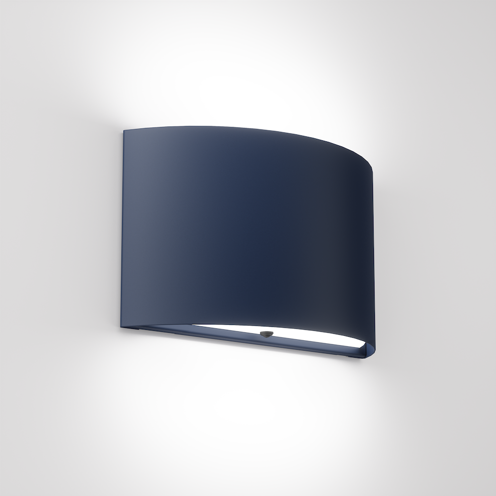 Wrap clean curved LED wall sconce by Visa Lighting
