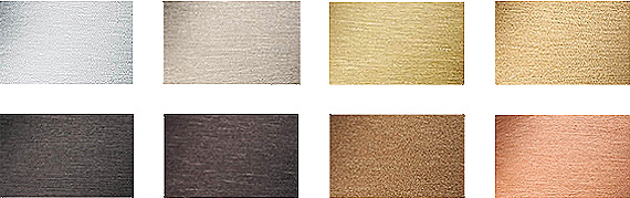 Alternative metal finishes
