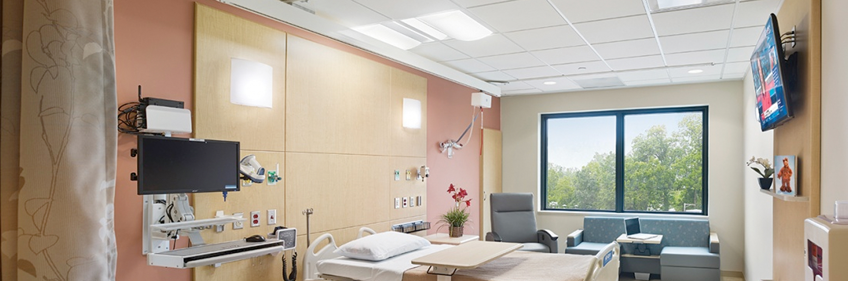 Add comfort to hospital patient rooms with unity lighting