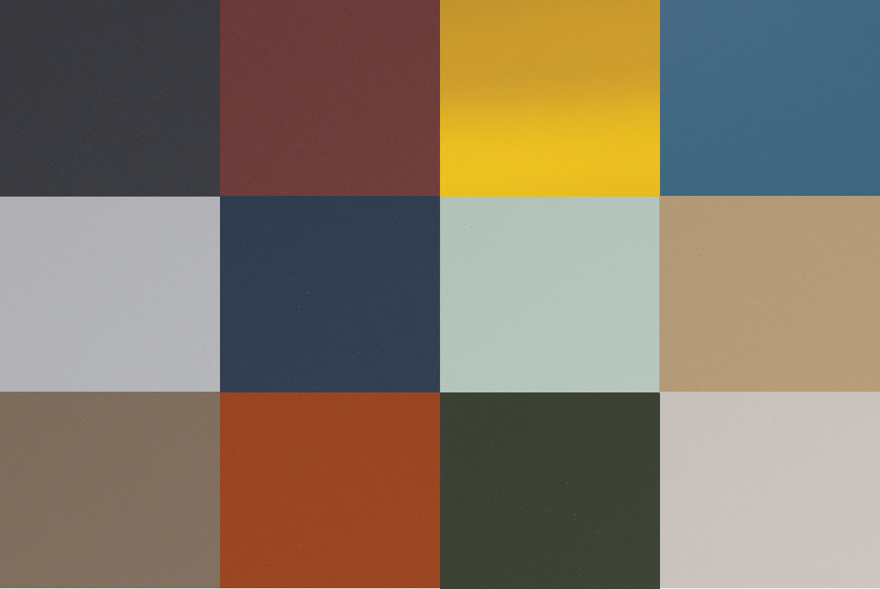 Visa Lighting's standard paint finish colors