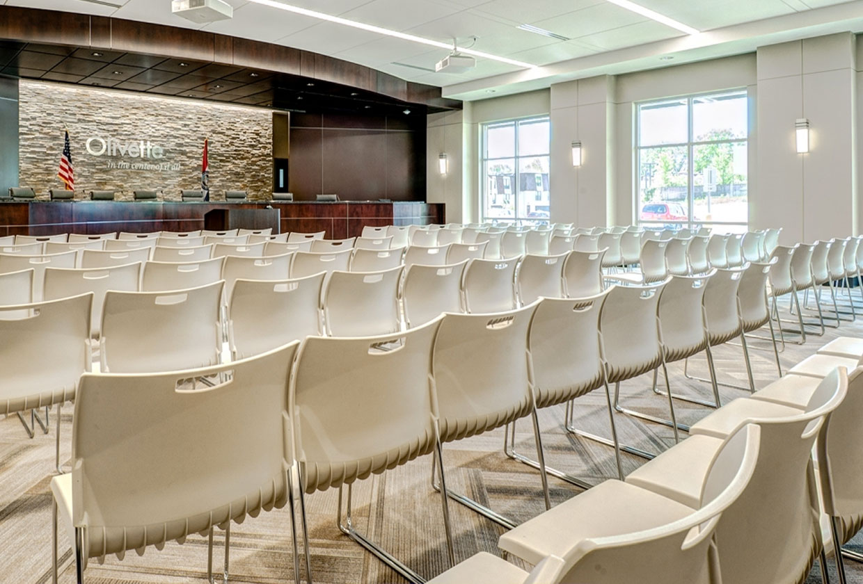 Wedge Lights in Auditorium